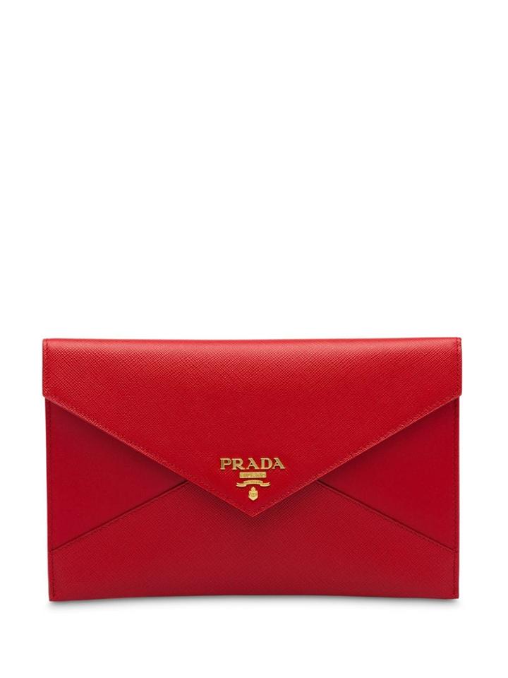 Prada Saffiano Document Holder Set - Red