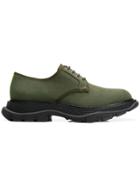 Alexander Mcqueen Tread Derby Shoes - Green