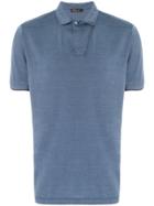 Loro Piana Classic Fitted Shortsleeved Polo Shirt - Blue