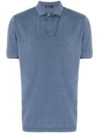 Loro Piana Classic Fitted Shortsleeved Polo Shirt - Blue