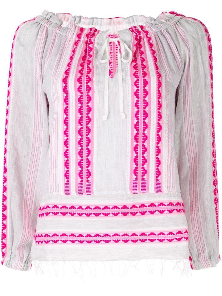 Lemlem Drawstring Blouse - Pink