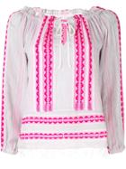 Lemlem Drawstring Blouse - Pink