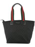 Gucci Vintage Shelly Line Tote Bag - Black