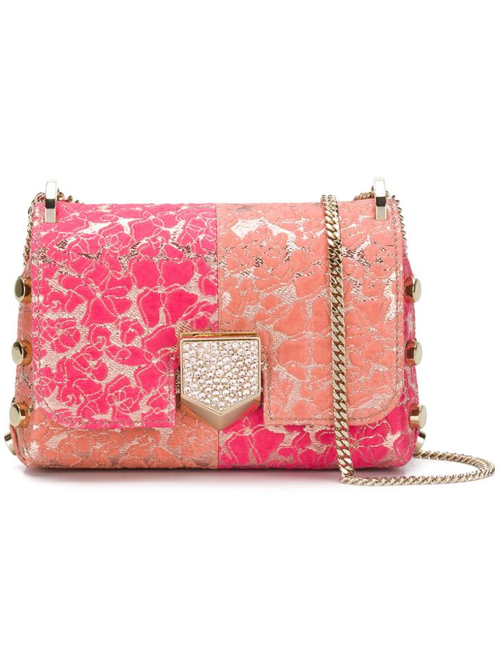 Jimmy Choo Lockett Jacquard Mini Bag - Pink & Purple