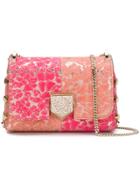 Jimmy Choo Lockett Jacquard Mini Bag - Pink & Purple