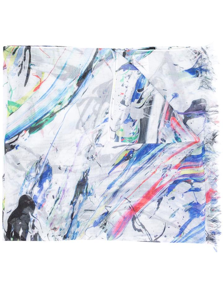 Issey Miyake - Printed Scarf - Men - Rayon - One Size, Rayon