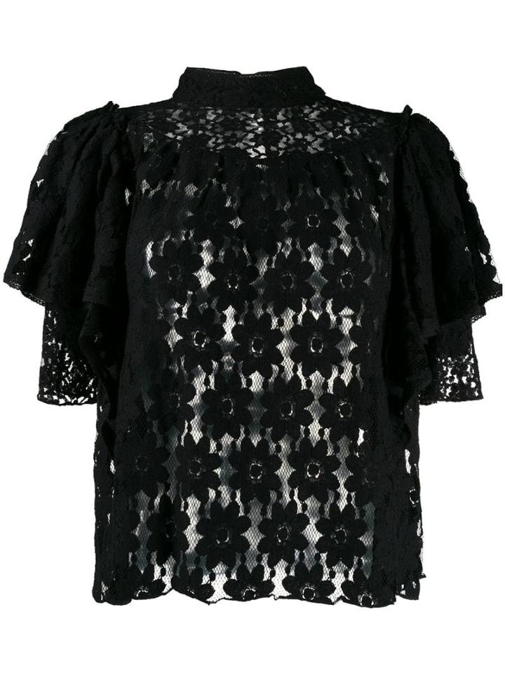 Isabel Marant Étoile Victorian Lace Blouse - Black