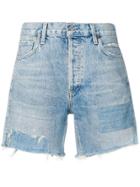 Citizens Of Humanity Distressed Bailey Shorts - Blue