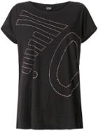 Ea7 Emporio Armani Embellished Logo T-shirt - Black