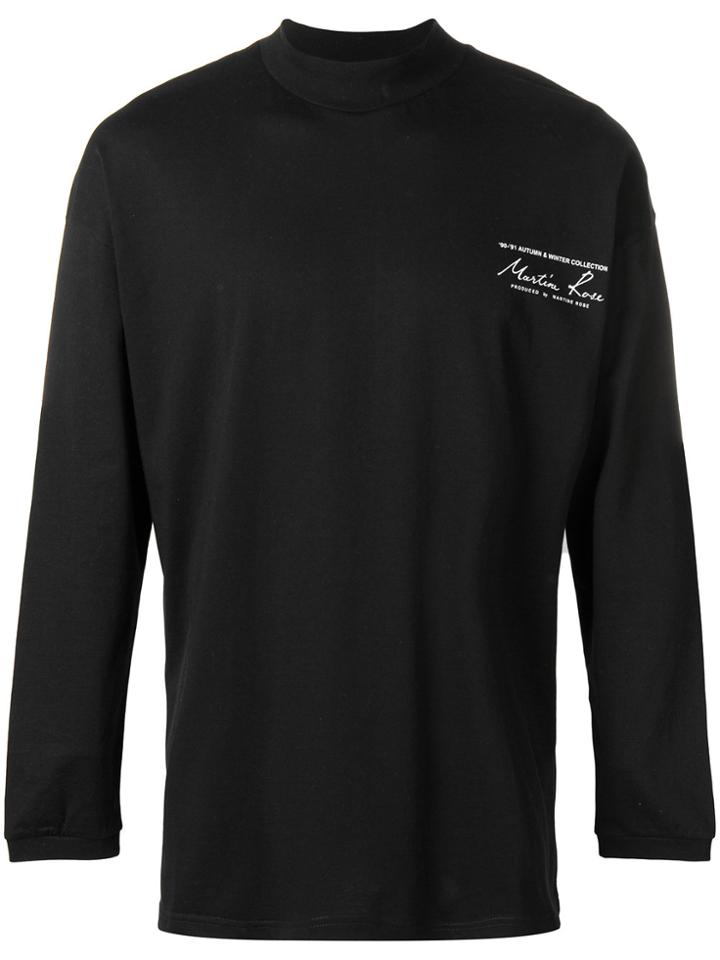 Martine Rose Chest Logo T-shirt - Black