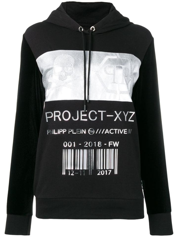 Philipp Plein Xyz Code Hoodie - Black