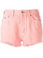 High-waisted Shorts - Women - Cotton - 27, Pink/purple, Cotton, Tommy Jeans