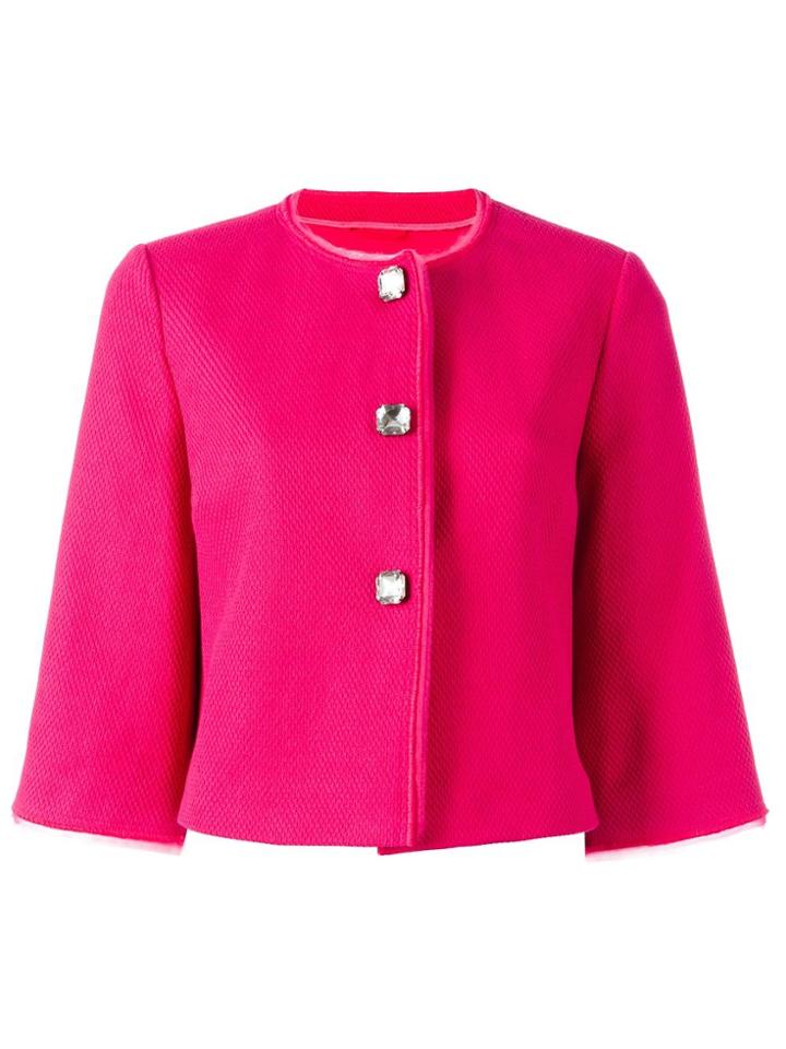 Ermanno Scervino Cropped Jacket - Pink & Purple