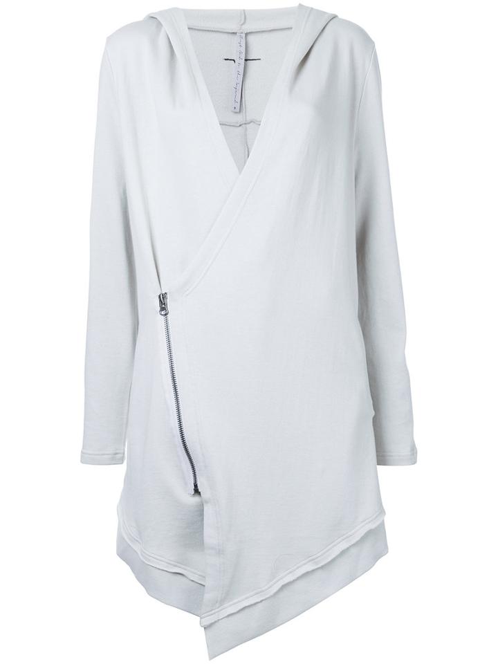 First Aid To The Injured - Talus Cardigan - Women - Cotton - 2, Grey, Cotton