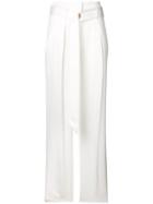 Iro Belted High Waist Trousers - White