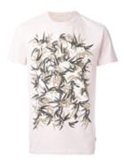 Marc Jacobs Leaf Print T-shirt, Men's, Size: Xxl, Pink/purple, Cotton