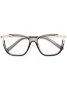 Chloé Square Optical Glasses, Grey, Acetate/metal (other)