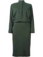 Jean Louis Scherrer Vintage Front Button Shirt Dress