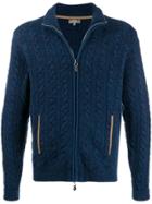 N.peal The Richmond Cable Cardigan - Blue
