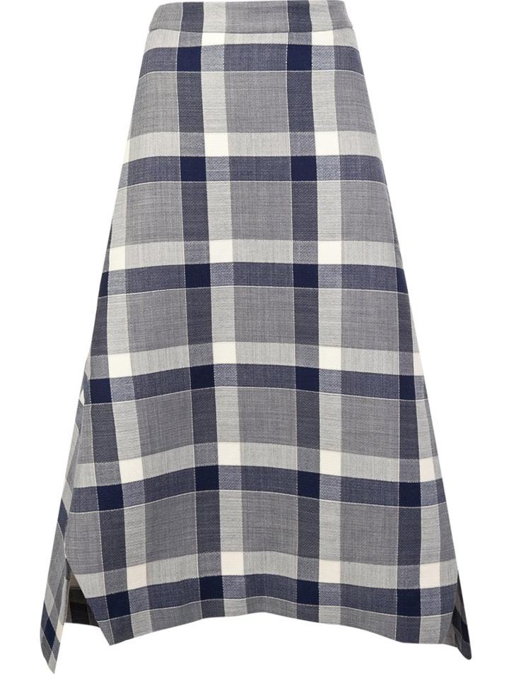 Adam Lippes Macro Check Skirt