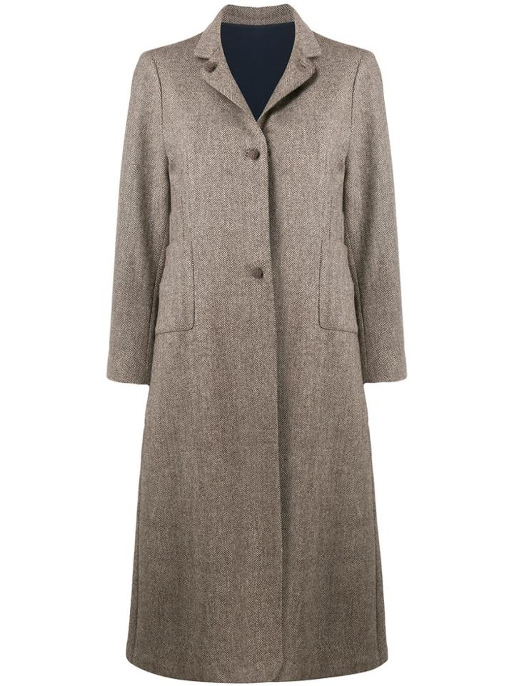 Daniela Gregis Single-breasted Coat - Brown