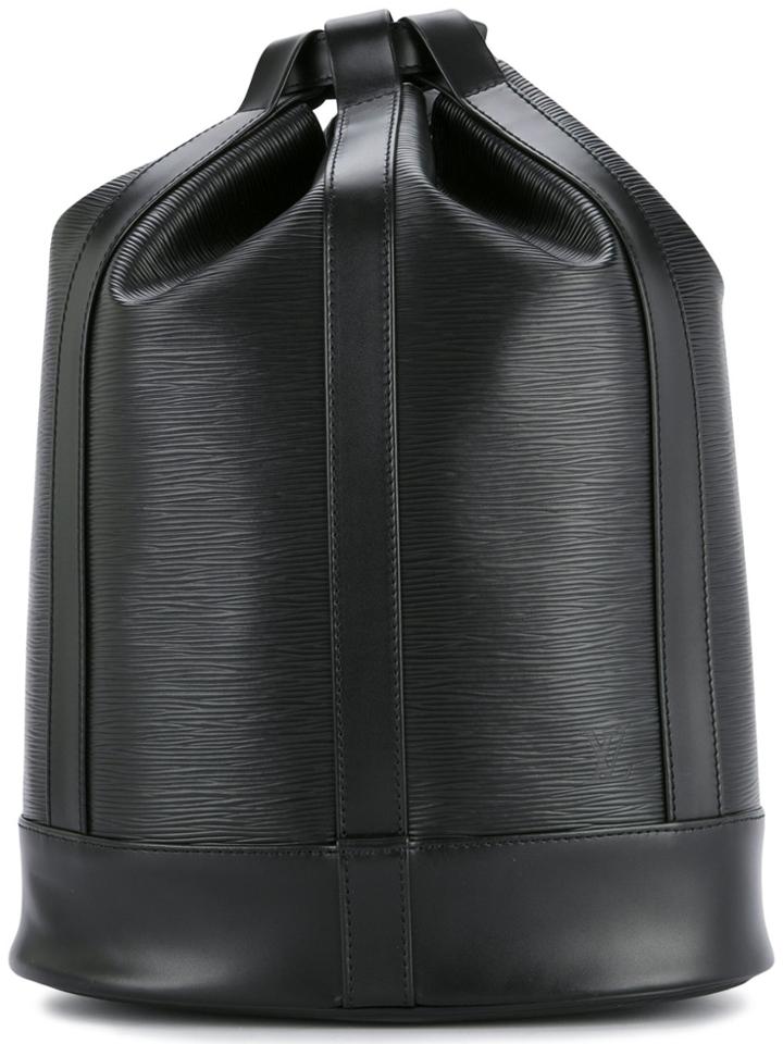 Louis Vuitton Vintage Randonnee Pm Bucket Bag - Black