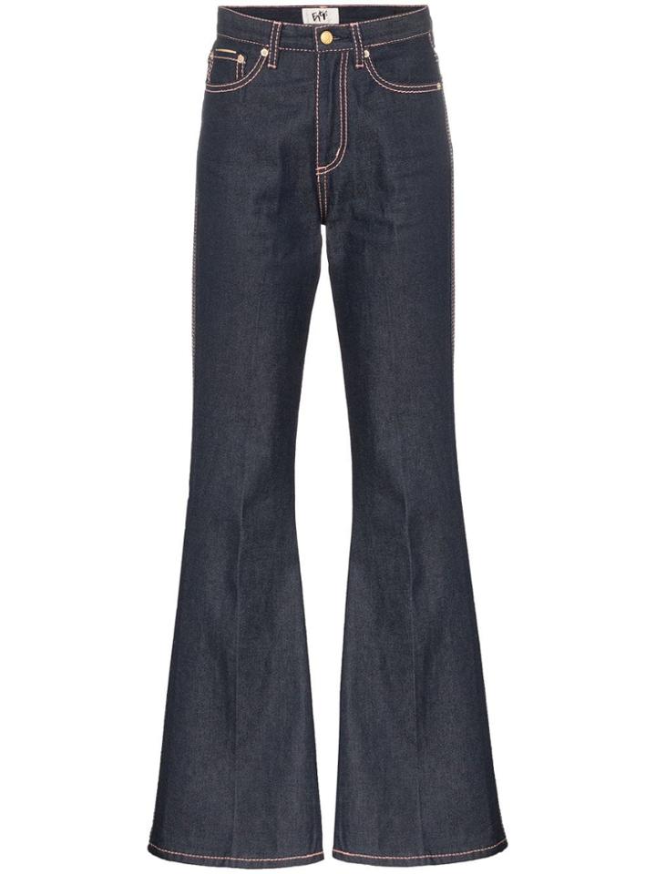Eytys Oregon High Waisted Flared Jeans - Blue