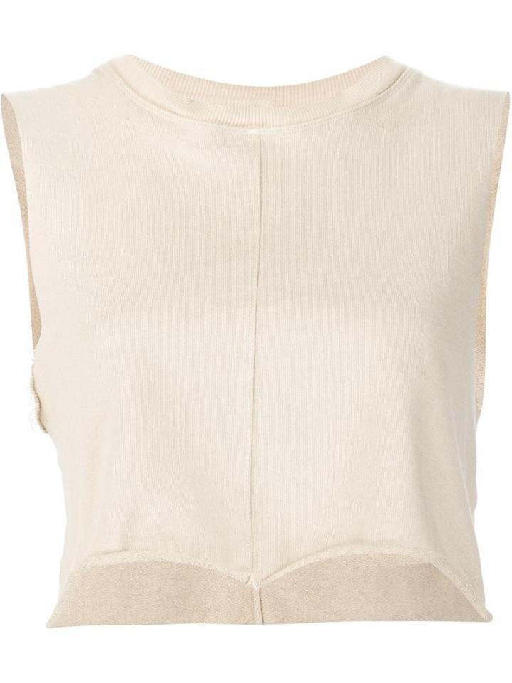 Daniel Patrick Cropped Vest, Women's, Size: Medium, Nude/neutrals, Cotton