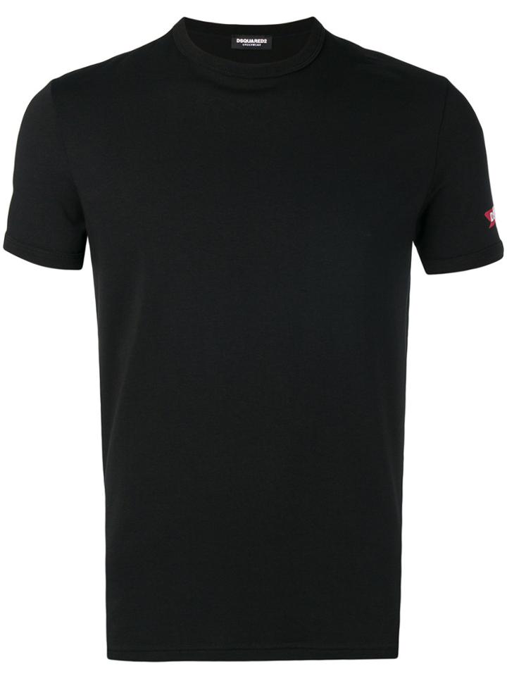 Dsquared2 Logo Sleeve Slim Fit T-shirt - Black