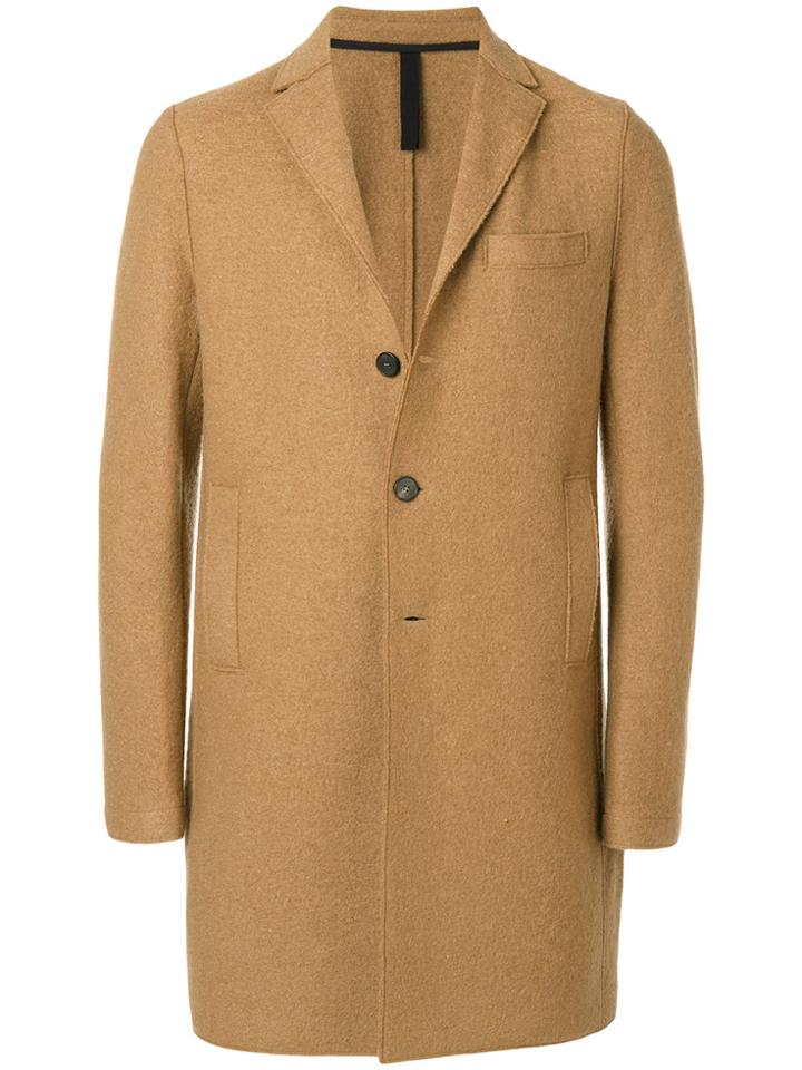 Harris Wharf London Buttoned Coat - Brown