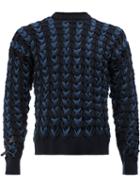 Y / Project - Braided Jumper - Unisex - Cotton/acrylic - M, Blue, Cotton/acrylic