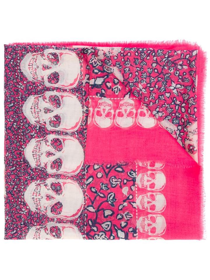 Zadig & Voltaire Kerry Garden Scarf, Women's, Pink/purple, Modal