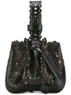 Alaïa Cut-out Bucket Tote, Women's, Black, Calf Leather