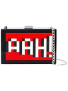 Les Petits Joueurs - Lego Embellished Clutch - Women - Suede/plexiglass - One Size, Black, Suede/plexiglass