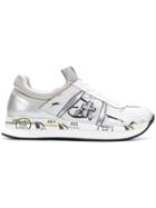 Premiata Embroidered Low-top Sneakers - White