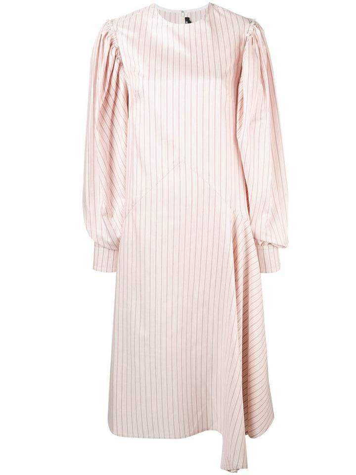 Calvin Klein 205w39nyc Striped Midi Dress - White