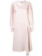 Calvin Klein 205w39nyc Striped Midi Dress - White