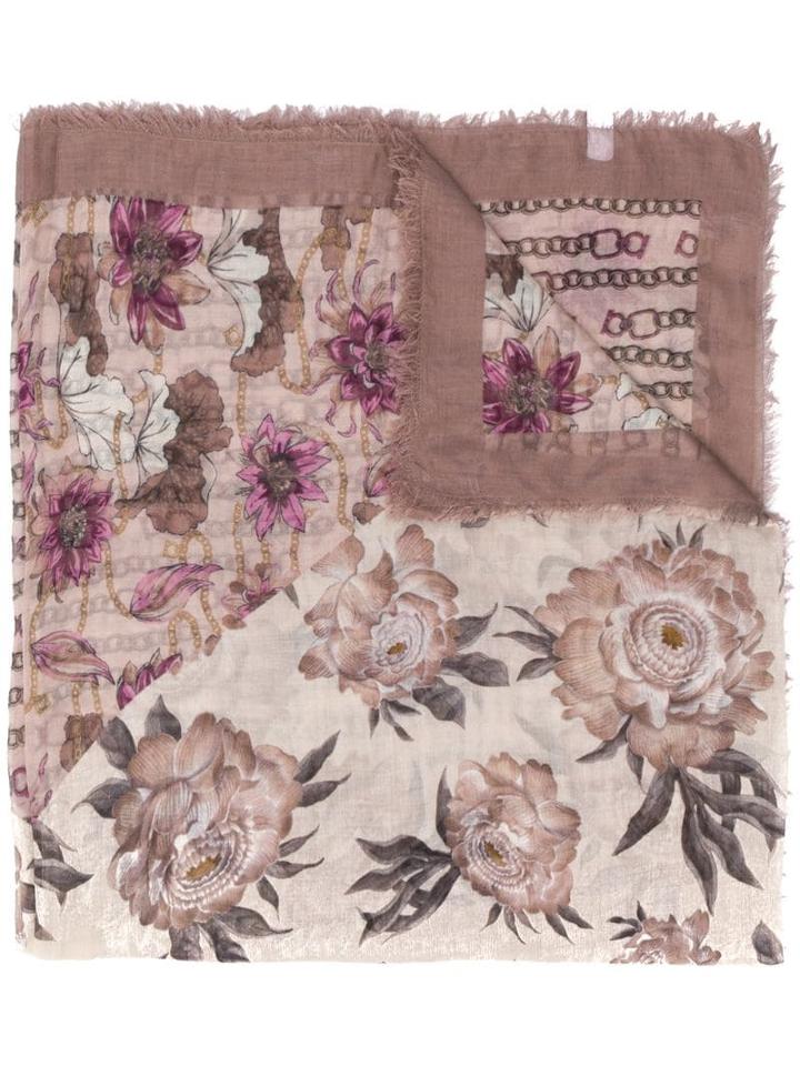 Salvatore Ferragamo Reversible Frayed Scarf - Neutrals