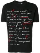 Love Moschino - Handwriting Print T-shirt - Men - Cotton - S, Black, Cotton