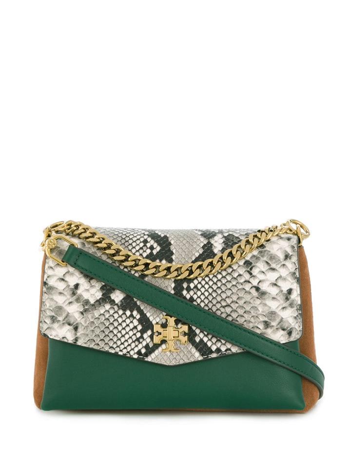 Tory Burch Contrast Panel Tote Bag - Green