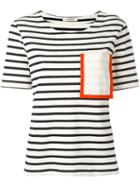 Erika Cavallini Contrast Pocket T-shirt, Women's, Size: Medium, Nude/neutrals, Cotton