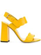 Marskinryyppy Open Toe Sandals - Yellow