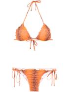 Amir Slama Triangle Bikini Set - Yellow & Orange