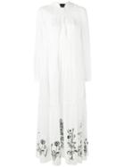 Erika Cavallini - Embroidered Dress - Women - Cotton - 44, White, Cotton