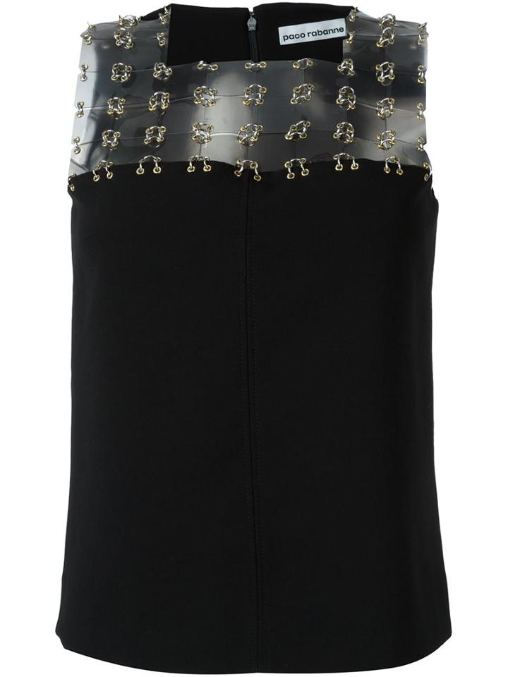 Paco Rabanne Eyelet Trim Top