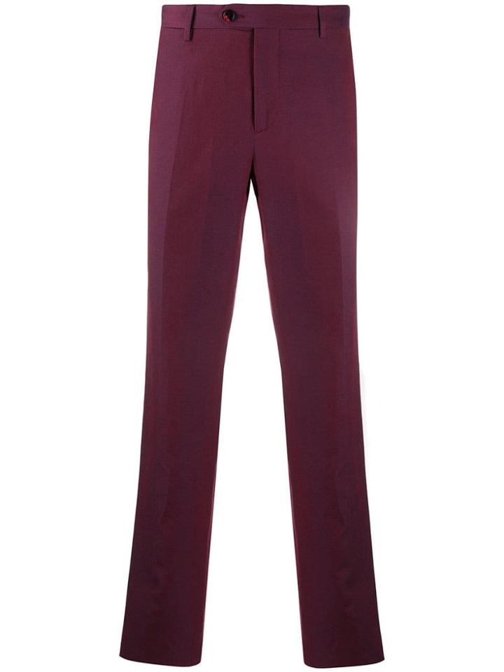 Etro Straight Leg Chinos - Purple