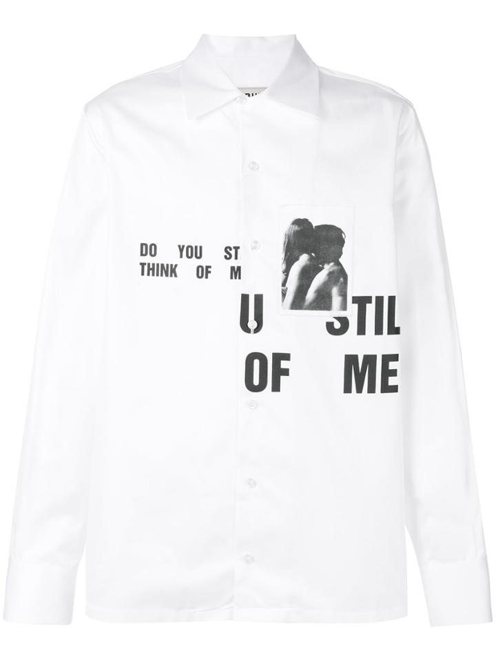 Misbhv Print Button Down Shirt - White