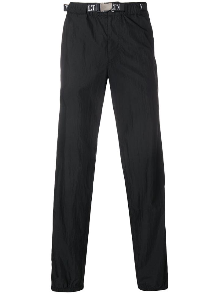Valentino Elasticated Waist Trousers - Black