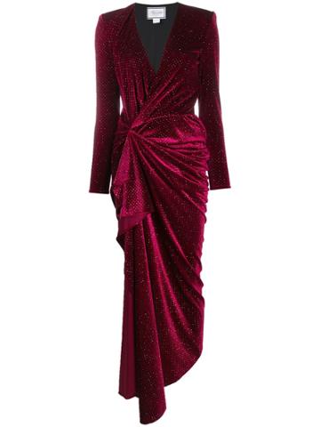 Redemption Glitter-embellished Velvet Gown