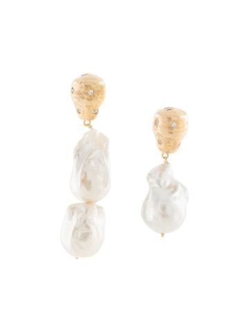 Joanna Laura Constantine Feminine Waves Earrings - White